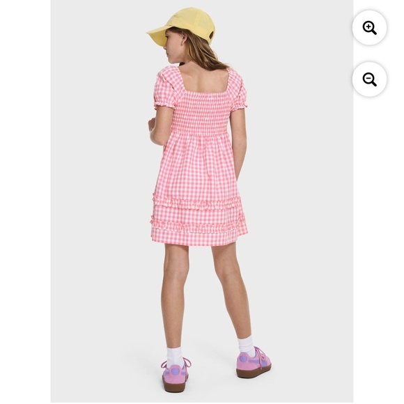 The Children’s Place Girls Pink Plaid Dress Size XXL (16) NWT - Picture 5 of 8